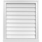 Ekena Millwork Vertical Surface Mount PVC Gable Vent w/ 2"W x 2"H , Brickmould Sill Frame, 24"W x 28"H GVPVE24X2803SN - alternate 1